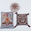 Group of Three Victorian Beaded Pillows
