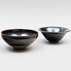 Chinese Oil Spot Glazed Bowl and a Temmoku Glazed Bowl