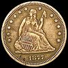 1877-S Seated Liberty Quarter LIGHTLY CIRCULATED