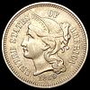 1869 Nickel Three Cent CLOSELY UNCIRCULATED