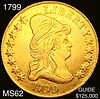 1799 Lg Stars $10 Gold Eagle UNCIRCULATED