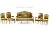 19th Century French Parcel Gilt Carved Aubusson Tapestry parlor Salon Set