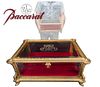 19th C. French Baccarat Crystal & Bronze Mounted Jewelry Box