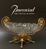 19th C French Baccarat Crystal Bronze Centerpiece