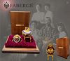 A Faberge Anniversary Imperial Sterling Silver Enamel Jeweled Egg, Numbered & Boxed