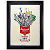 Mr. Brainwash, "Tomato Pop (Off-White)" Framed Limited Edition Hand-Finished Silk Screen. Hand Signed and Certificate of Authenticity.