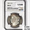 1891-S Morgan Silver Dollar NGC MS65 
