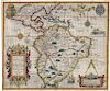 Scarce decorative map of Spanish possessions in the Americas
