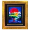 Peter Max, "Beyond Borders" Framed Original Acrylic Painting, Hand Signed with Registration Number Certifying Authenticity