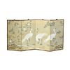 Vintage Chinese 4-Panel Screen