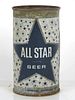 1960 All Star Beer 12oz 29-33 Flat Top Green Bay Wisconsin