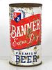 1954 Banner Extra Dry Beer 12oz 34-30 Flat Top Akron Ohio