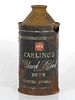 1946 Carling Black Label Beer 12oz 156-29.2 High Profile Cone Top Cleveland Ohio