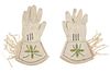Southern Plains Beaded Hide Gauntlet Gloves