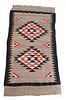Vintage Mexican Indigenous Two Grey Style Blanket
