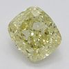 3.39 ct, Natural Fancy Yellow Even Color, VS2, Cushion cut Diamond (GIA Graded), Appraised Value: $61,900 