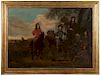 Old Master Hunting Painting HUGE SIZE!