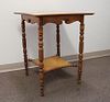 Antique Carved Maple Side Table