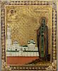 19th C. Orthodox Icon of Jesus & Iverskaya