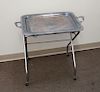 Silverplate Tray on Stand