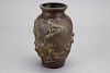 Antique Bronze Chinese Vase with Monkeys