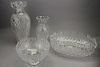 (4) Signed Waterford Crystal Vessels