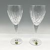 Pair of Waterford Crystal Goblets, Lismore Nouveau