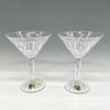 Pair of Waterford Crystal Martini Glasses, Lismore