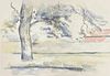 Paul Cezanne (After) - Arbres et Maisons