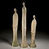 (3) Ercole Barovier style Scavo glass figures