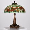 Tiffany Studios, "Double Poinsettia" table lamp