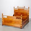 R.J. Horner (attrib.), faux bamboo full bed
