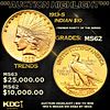 ***Auction Highlight*** 1913-s Gold Indian Eagle $10 Graded ms62 By SEGS (fc)