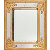 Antique Regence style carved giltwood mirror