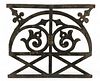 Cast Iron Architectural Element, from the Old Wayne County Building, Detroit, Ca. 1840, H 25.25" L 28.5"