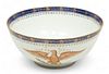 Mottahedeh (Italy) Porcelain Bowl, Federal Eagle H 4.5" Dia. 10.25"