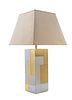 Paul Evans (American, 1931-1987) for Directional USA Cityscape Table Lamp Ca. 1975, H 33"