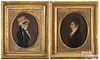 Attributed to Jacob Eichholtz, pair of portraits
