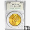 1904 $20 Gold Double Eagle NCI MS64 