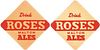 1957 Rose's Malton Ales 2-Sided England 4 Inch coaster 