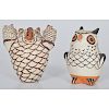 Frances P. Torivio (Acoma, 1905-2001) Pottery Owl PLUS Zuni Owl