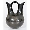 Lufina Baca (Santa Clara, act. 1920) Blackware Pottery Wedding Vase