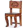 Western Themed Wooden Child's Chair