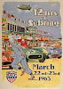 12 Hours of Sebring 1963 original official event poster by Zito, USA