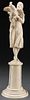 FRENCH CARVED IVORY FIGURE, PROBABLY DIEPPE