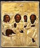 A RUSSIAN ICON OF SELECTED SAINTS, 18TH CENTURY