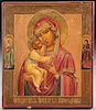 A RUSSIAN ICON OF THE FEODORSKAYA MOTHER OF GOD