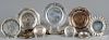 Group of small sterling silver plates/dishes
