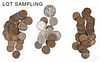 Large group of assorted pennies, mostly wheat, approx. 725 pieces, together with approx. fifty-six s