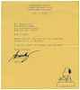 Schulz, Charles. Typed letter signed, “Sparky”, to Detroit News cartoonist Draper Hill.
